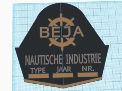 Beja Ship logo 3D print model