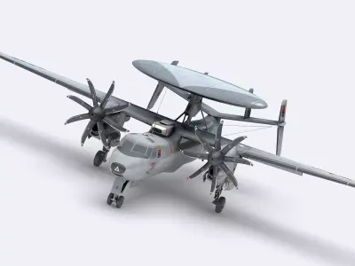 Chinese KJ-600 AWACS 3D model