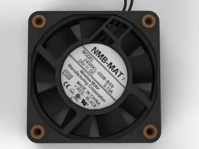 Computer DC Axial FAN NMB-MAT 2406 Free 3D model