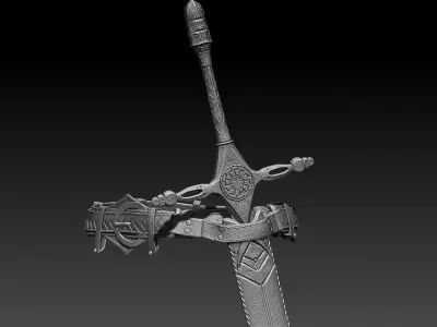 Zbrush Sword 3D model