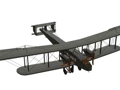 Handley Page Type O Low-poly 3D model purchase