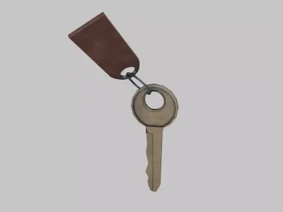 Door Key Low-poly 3D model