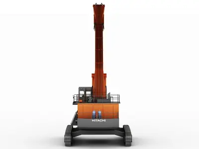 Hitachi EX1900 Low-poly 3D model