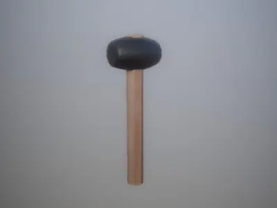 Low-Poly Rubber Hammer Editorial License Low-poly 3D model