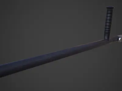 Bayoneted Tonfa Low-poly 3D model