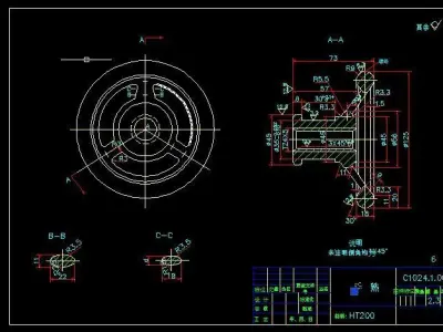 1000x2400 drum type magnetic separator complete set of drawings 3D model