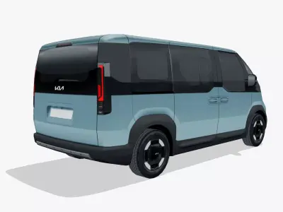 Kia PV5 Passenger 2025 Low-poly 3D model