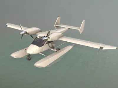 Accord-201 Floatsplane Default Livery Low-poly 3D model