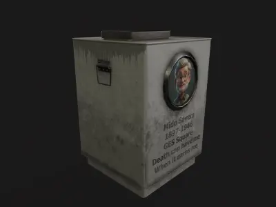 Cremation Urn V02 Low-poly 3D model