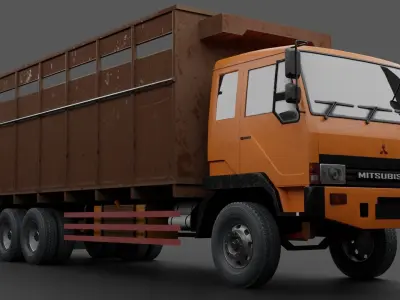 MITSUBISHI FUSO FN 527 SM Low-poly 3D model