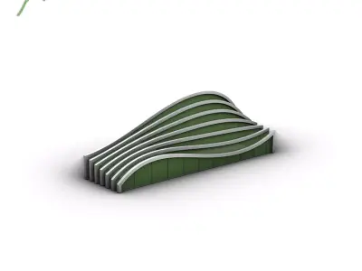 Grasshopper  EX  35  Project  Extrude curve Free 3D model