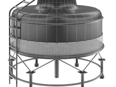 Roof top cooling unit 3D model buy