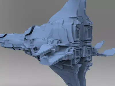 Star Glider Ship 6  3D model