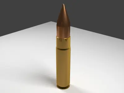 Simples bullets for shotgun 3D model