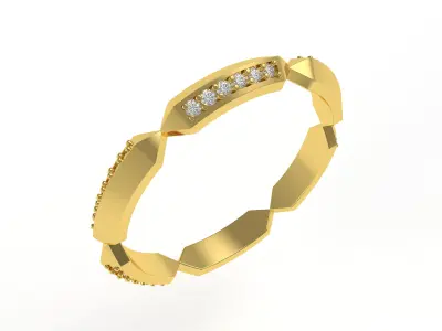 Antique Wedding Bands for Women 3D print model