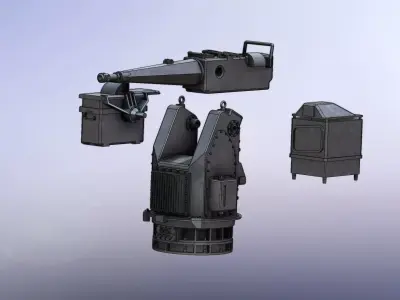 MLG 27 Naval Gun 3D model