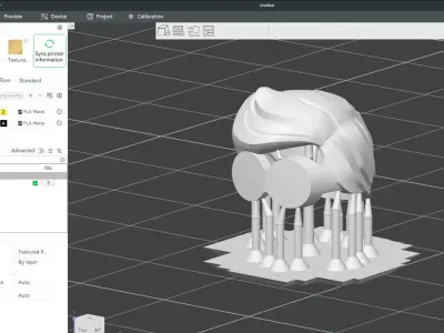 Custom3Dprint Minifigure Accessory - Minifigure Hair S2 - 067 3D print model