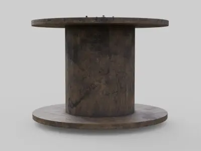 Cable Reel 1 Low-poly 3D model