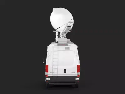Broadcasting Van 3D model