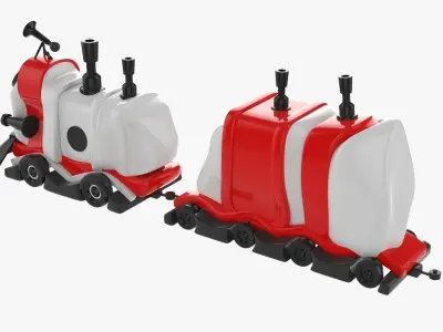 Toy train Free 3D model get