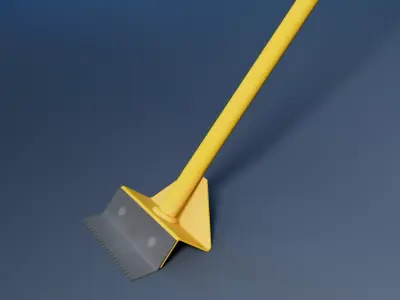Roofing Shovel Low-poly 3D model