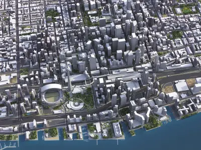 Toronto Low-poly 3D model
