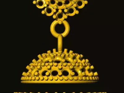 jumka golden bell 3D print model