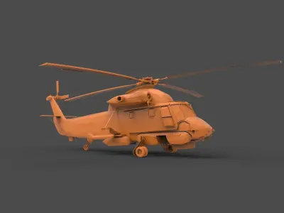 Kaman UH-2 3D print model