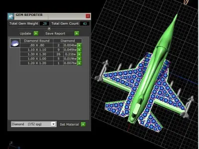 fighter jet 3D print model 8