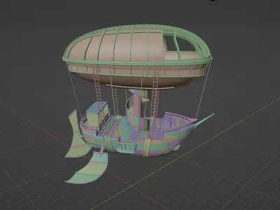 Airship  3D model buy
