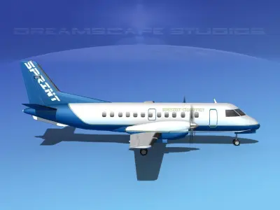 SAAB SF340 Sprint Charter 3D model