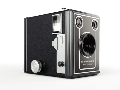 Kodak Six-20 Brownie D Camera 3D model