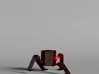 Box Spider Low-poly 3D model