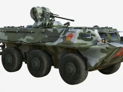 WZ551 Mercenaries 2 fighting vehicle Free low-poly 3D model