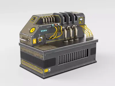 Sci-Fi Generator Low-poly 3D model purchase