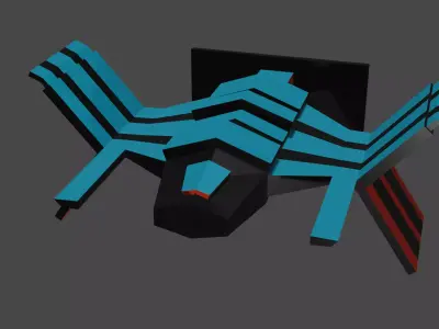Spaceship plane 3D model