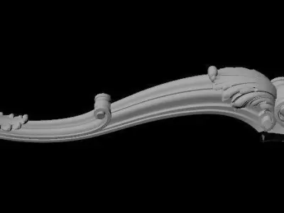 leg High quality 3d models for processing on a cnc machine  3D model