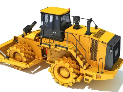 Soil Compactor 3D model