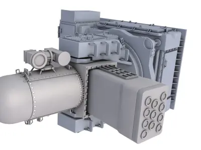 SeaRAM Ship Defense System 3D model