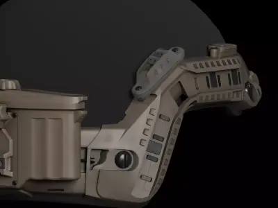 Ops-Core Rail Link and Accessories Low-poly 3D model