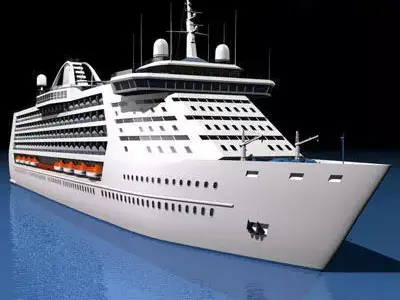 Cruise Ship 3D model 3D model