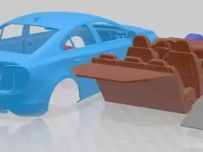 Volvo S60 2011 Printable Car  3D print model
