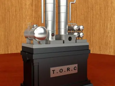 distillation tower Free 3D model