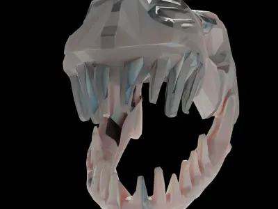 T-REX skeletal  Low-poly 3D model