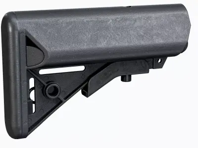 AR 15 M4 LMT Sopmod Stock Low-poly 3D model