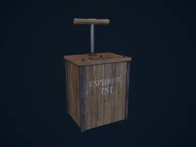 Dynamite Detonator Low-poly 3D model purchase