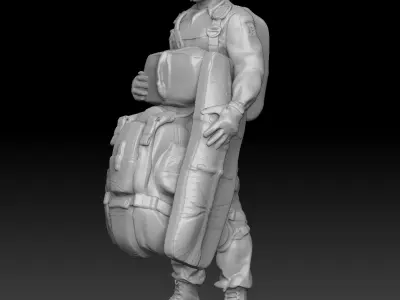 US Army Paratrooper 3d Print Kit 3D print model