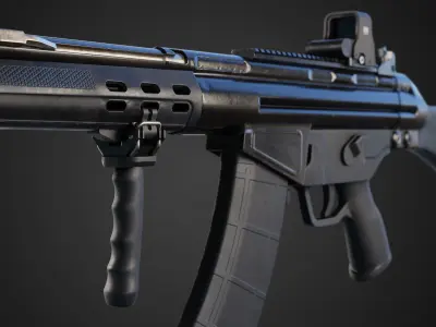 PTK-18 Rifle Low-poly 3D model