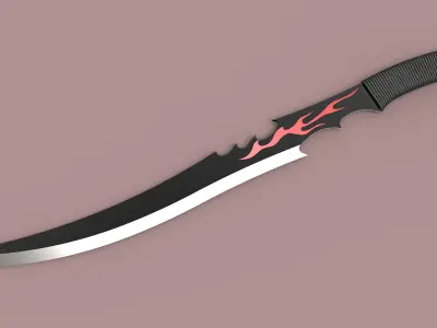 Sword knife 3D model