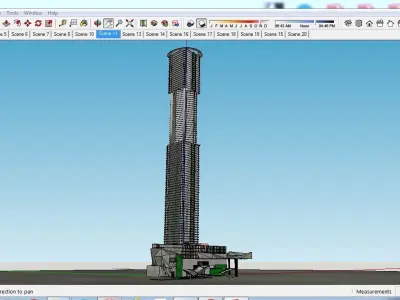Sketchup Tower B4 Free 3D model